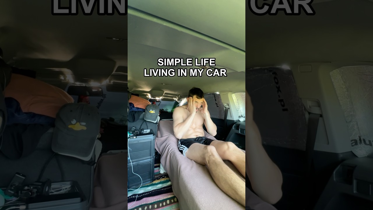 Simple life living in my 🚙 #vanlife #carlife