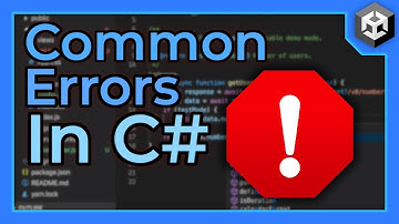 4 Common Errors in C# Explained (C# Beginner Tutorial)
