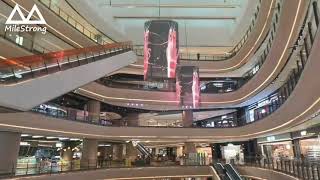 Milestrong Transparent Glass Led Display For Shopping Mall