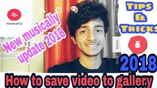 How to save video in gallery in musically tik tok app in hindi | tips trick android | screenshot 4