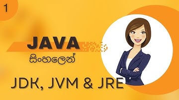 Java Programming in Sinhala - Introduction JDK, JVM & JRE