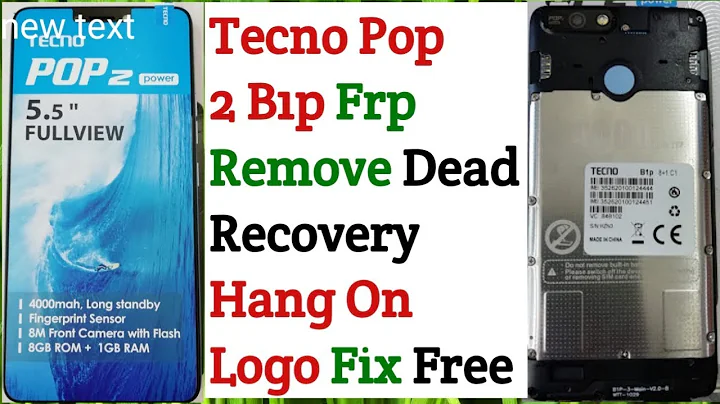 Tecno B1p Pop 2 Power Frp Bypass Hang On Logo Fix Dead Recovery Firmware Free