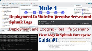 Mule 4 | Deployment & Logging | Real Life Scenario | Part-1 | Log in Splunk Enterprise & Mule Server