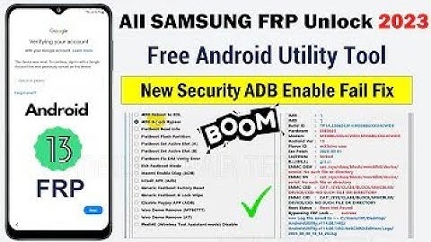 Samsung Enable ADB Failed Frp Unlock/Samsung Android 13 Frp Bypass/Samsung*#0*#Not Working/gsm devil