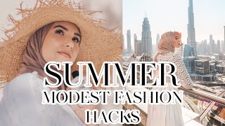 SUMMER MODEST FASHION HACKS! How to Dress When It's Freaking HOT Outside 🔥