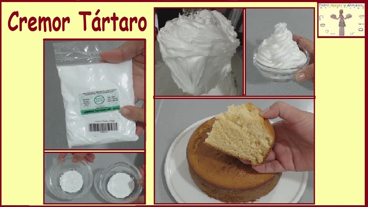 Qué es el cremor tártaro, Para qué y Cómo se usa? Merengue Italiano