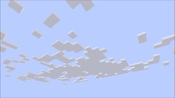Minecraft with Sky Turned Off (rendering clouds fancy)