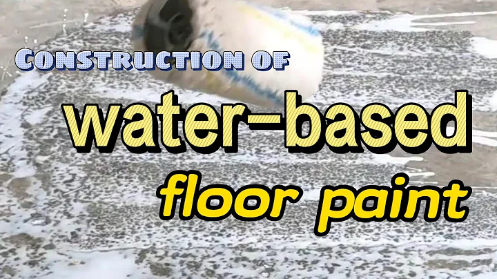 Water-based epoxy floor paint