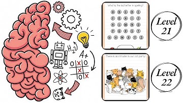 Brain Test : Level 21 , 22 – How to Solve? (Walkthrough)