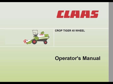 Class Crop Tiger 40 Wheel - Operator's Manual