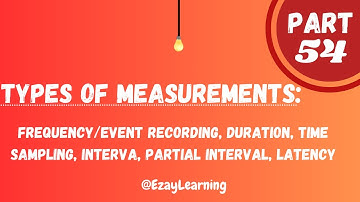 ABAT Exam Preparation Part 54 | Frequency, Duration, Latency, Sampling, Whole, Momentary & Partial