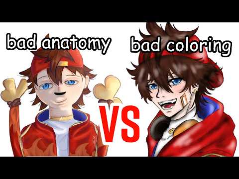 Bad Anatomy Vs Bad Coloring 💀💀