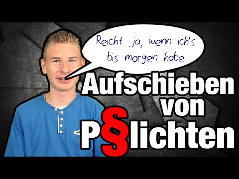 Reicht doch, wenn ich&rsquo;s bis morgen habe! - Aufschieben von Aufgaben