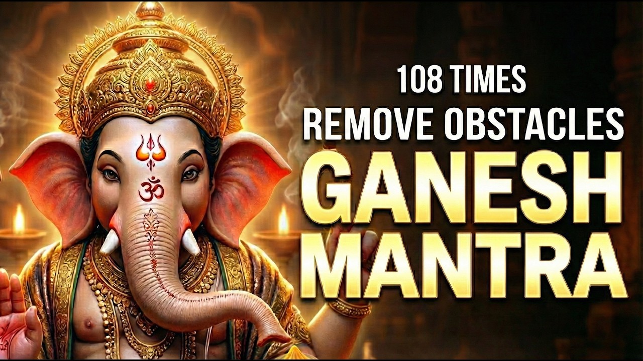 Ganesh Mantra 108 Times | Om Shree Ganeshaay Namah | Remove Obstacles & Negative Energy