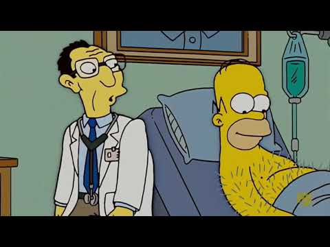 Acupuntura? No, un puercoespín - Los Simpson