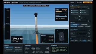 Space X Reusable Rocket Landing 3D simulation written in python code  running on a raspberry pi.