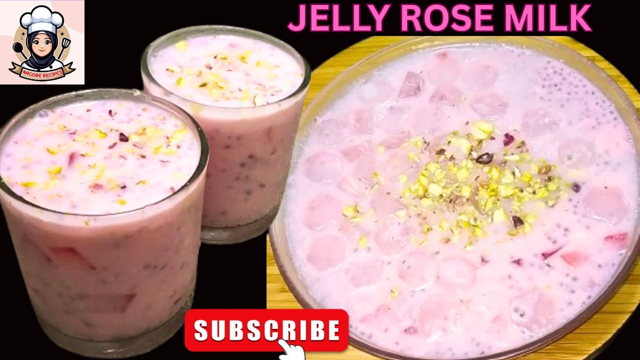 நாகூர் ரெசிப் இஃப்தார்க்கு ஜவ்வரிசி ரோஸ்மில்க் | NAGORE RECIPE IFTHAR JAVVARISI ROSEMILK #rosemilk