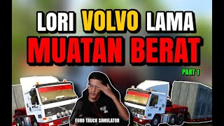 LORI VOLVO FL 'LAMA' BAWAK LOWLOADER 1AXLE MUATAN BATU KONKRIT GERGASI ! NAK KEMANA NI ?! - ETS2 screenshot 4