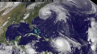 Satellite Animation Shows Hurricane Maria Make Landfall in Puerto Rico, Jose Along East Coast