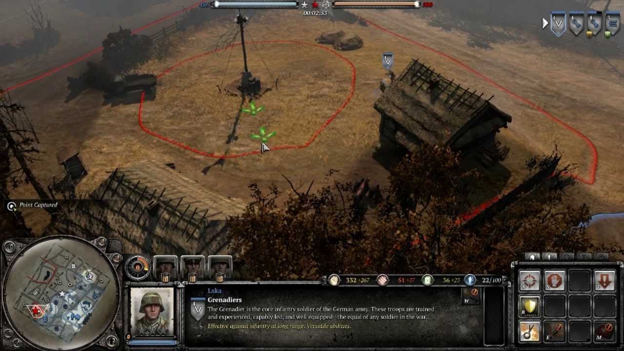 CoH 2 Multi PL - przykładowa rozgrywka i porady jak grać.