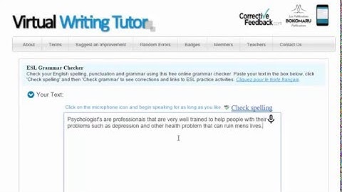 Virtual Writing Tutor Text to Speech Experimental New Feature
