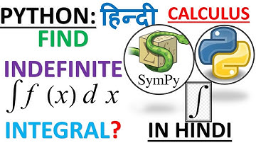 PYTHON IN HINDI| SYMPY| HOW TO PERFORM INDEFINITE INTEGRAL  #coding #pythonforbeginners #calculus
