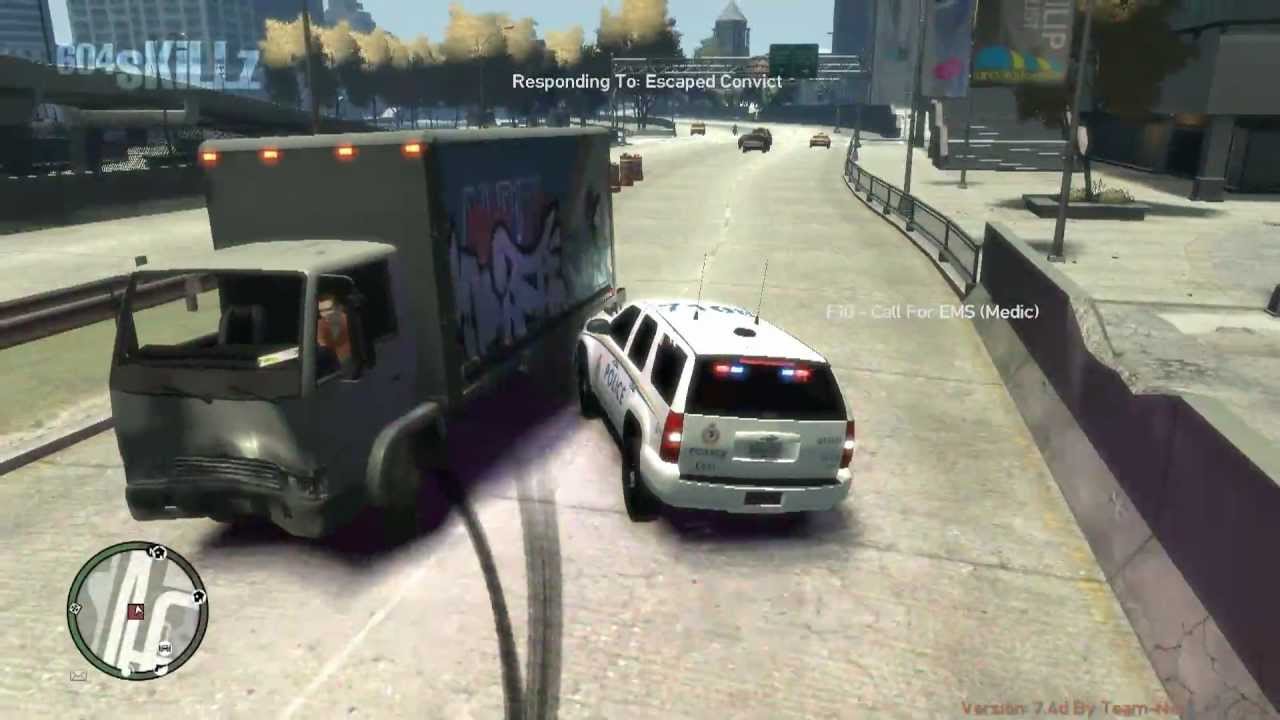 GTA IV - Dopravní policie při práci 