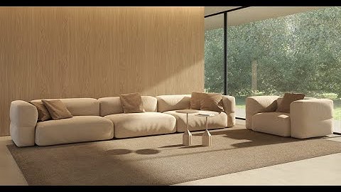 AutoCAD 3D Sofa Modeling & Rendering | Interior Design Ideas