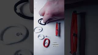 Allah Name With 🖤❤🤍 Colours Rubber Band Arts | #allah #viralvideo #shortvideo #islam