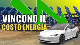 Costo energia: perché fotovoltaico e batterie vincono