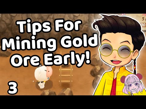 Story of Seasons Friends Of Mineral Town PC Gameplay - Tips For Mining Gold Ore Early!