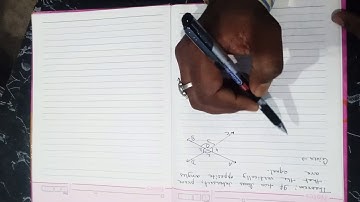 If two lines intersect, prove that vertically opposite angles are equal.