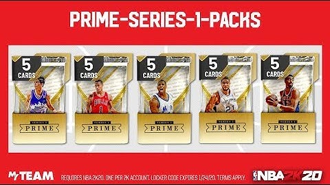 NBA 2k20 Myteam *Locker Code* (PRIME-SERIES-1-PACKS)