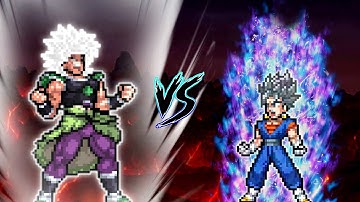 Broly DBS MUI V2 OP (New) VS Vegito V2 OP (all form) in #Jumpforce #Mugen