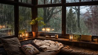 The best lullaby rain sound😴- The natural sound of rain falling outside the window