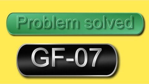 GF-07  GPS Tracker        Problem Solved