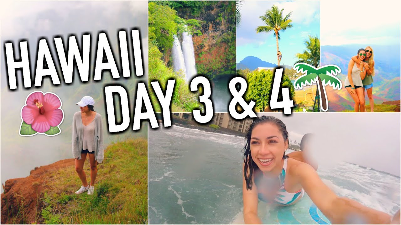 HAWAII - Amazing Waterfall, Surfing, & Karaoke! Day 3 & 4!