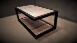 How to Make Metal and Wood Coffee Table | Industrial Design