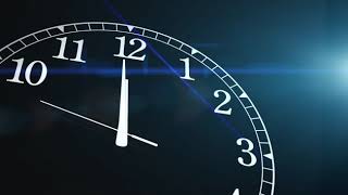 Clock Countdown Ticking Midnight 20 seconds with black background   Free HD Video Clips