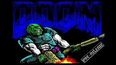 [ZX Spectrum] Doom Pre-Release (HyperSoft, playable demo, 1997)
