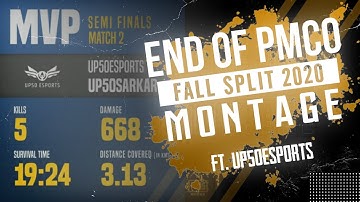 PMCO FALL SPLIT 2020 | MONTAGE #UP50Esports #Sarkarpubgyt #Pubg