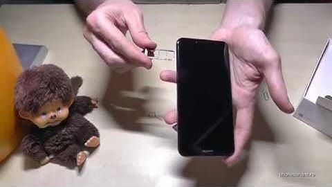 Huawei Y6 (2018): How to remove the SIM card? Tutorial for removing the nano SIM cards and SD card