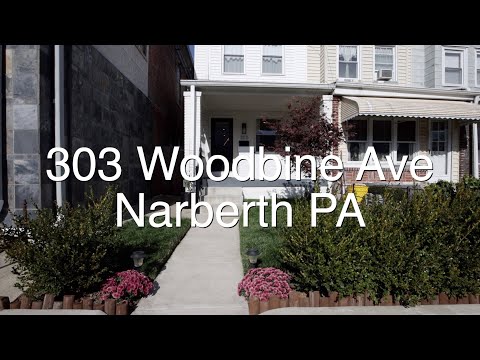 303 Woodbine Ave, Narberth, PA home video tour