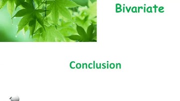 level 1 bivariate conclusion