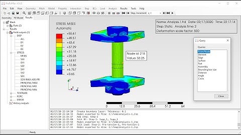 PrePoMax & CalculiX - Pre-tension - Bolt