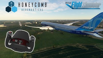 Microsoft Flight Simulator 2020 - Honeycomb Alpha Flight Controls Yoke (Unboxing & Landings)
