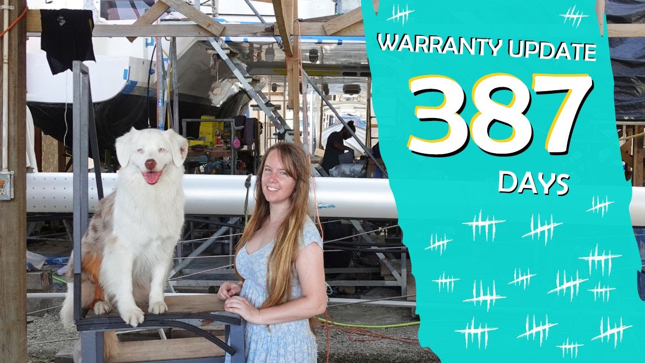 New Yacht Warranty Update for DAY 387 on the HARD!!! | LEOPARD 45 CATAMARAN REVIEW