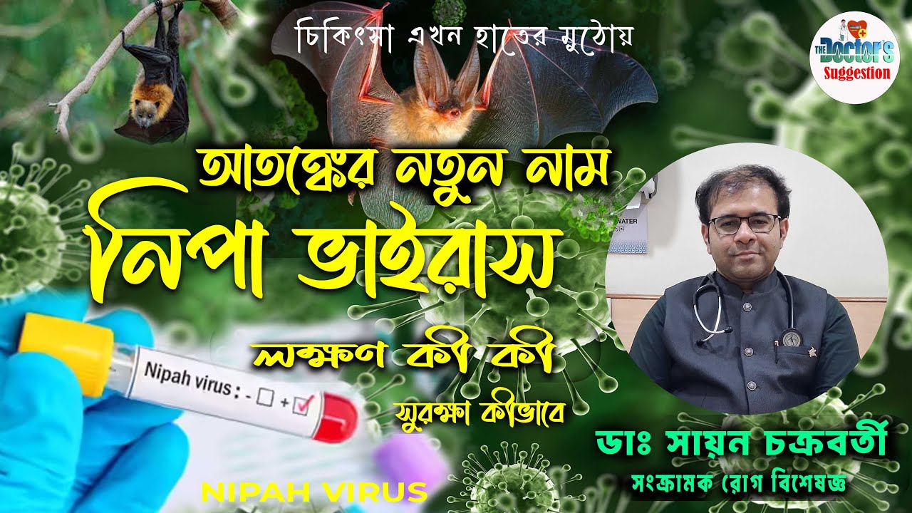 রাজ্যে নিপা ভাইরাস আতঙ্ক লক্ষণ কী কী সুরক্ষা কী জানাচ্ছেন ডাঃ সায়ন চক্রবর্তী সংক্রামক রোগ বিশেষজ্ঞ
