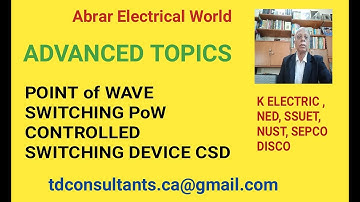 POINT ON WAVE & CONTROLLED SWITCHING DEVICE CSD