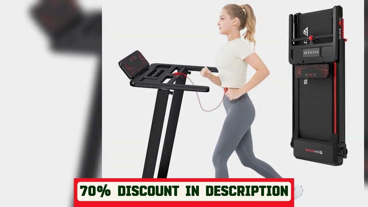 A must-have product! CITYSPORTS PRO Electric Folding Treadmill with Auto Incline - 12 km/h Max Spe
